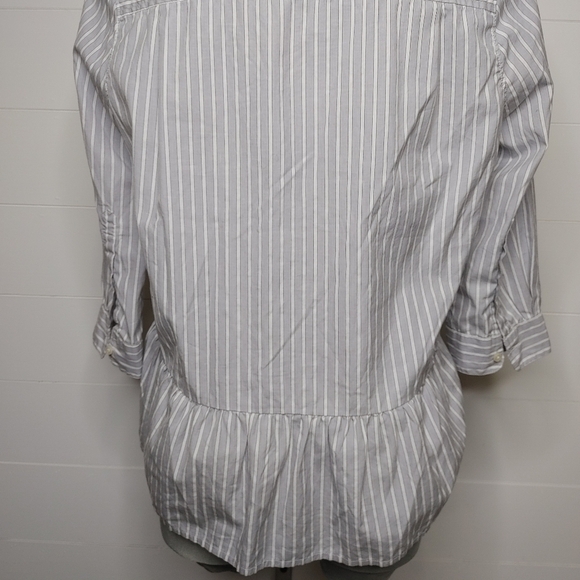 INTERMIX Trovata Striped Peplum Top Size S - Picture 7 of 14
